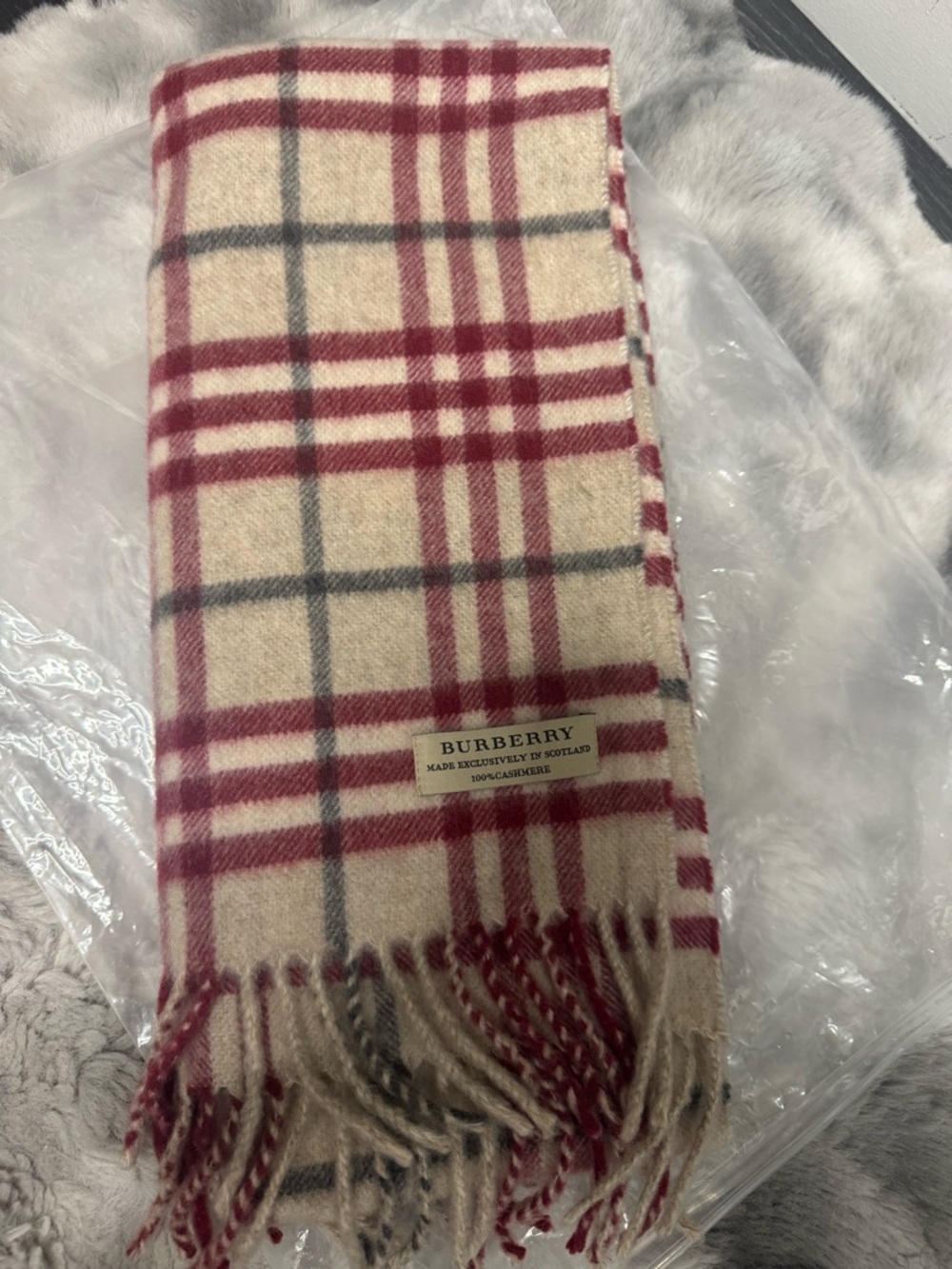 Authentic Burberry 100% Cashmere Scarf